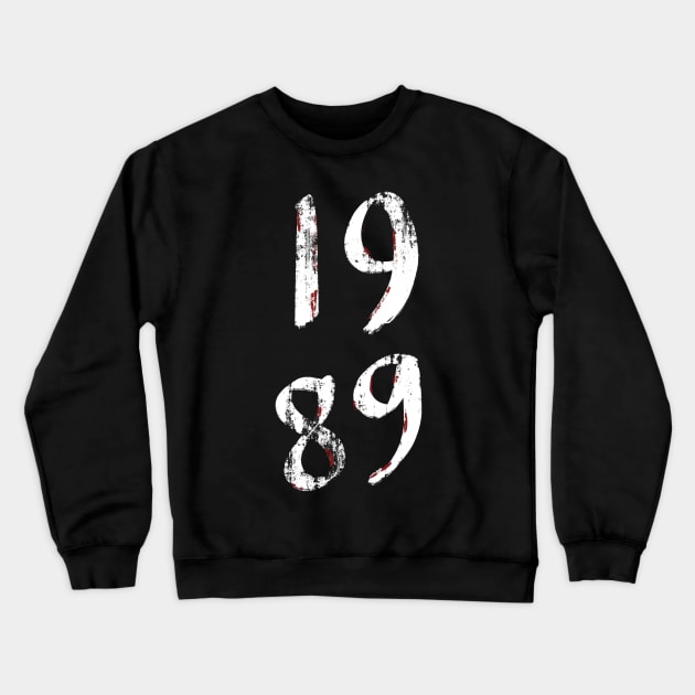 1989 Crewneck Sweatshirt by Playful Creatives